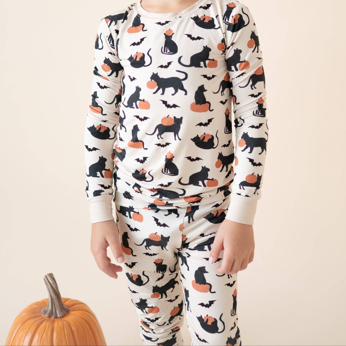 Pumpkin Cats (Convertible Zip Footies)