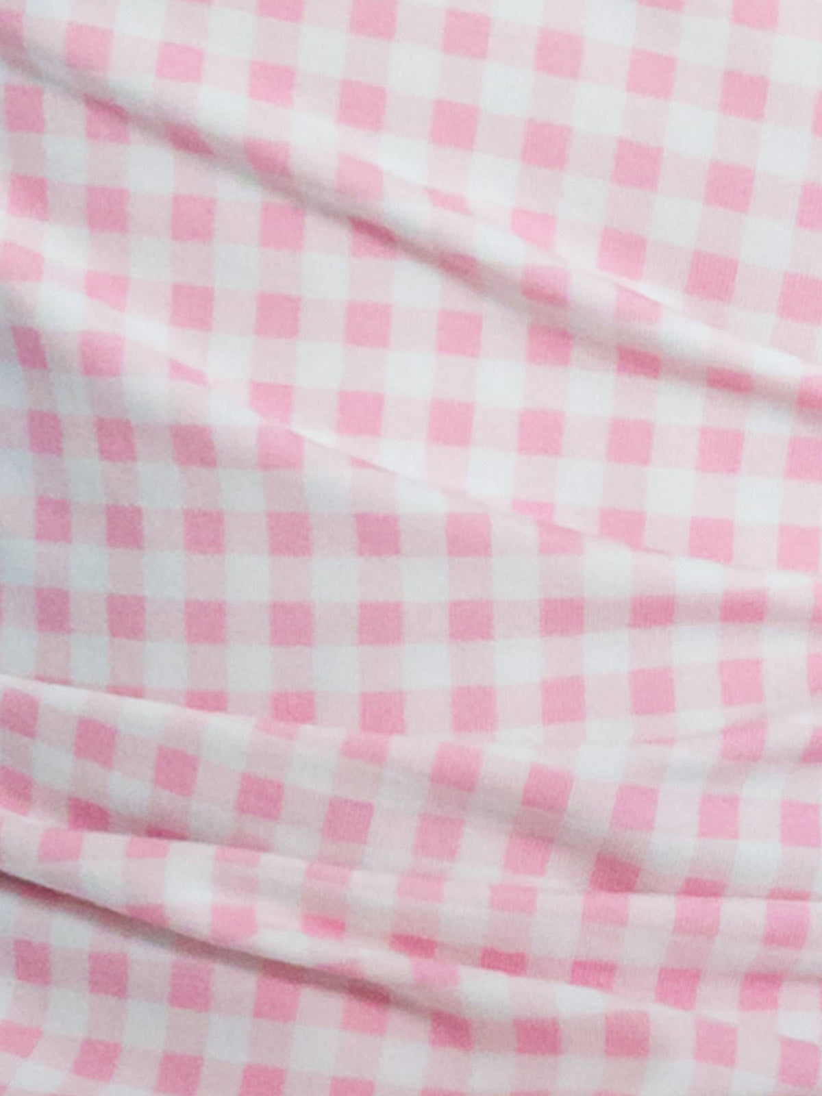 SoftSnooze™ Toddler Girls Cotton Modal Pink Gingham Ruffle Long Sleeve Pajama Set with Signature Rear Ruffles