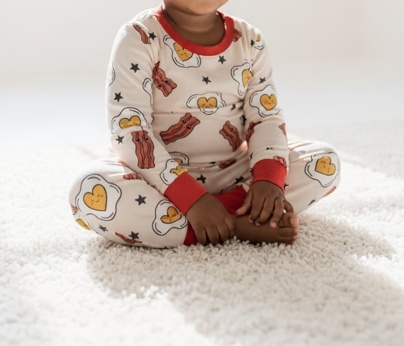 Eggs & Bacon Bamboo Toddler 2 Piece Set