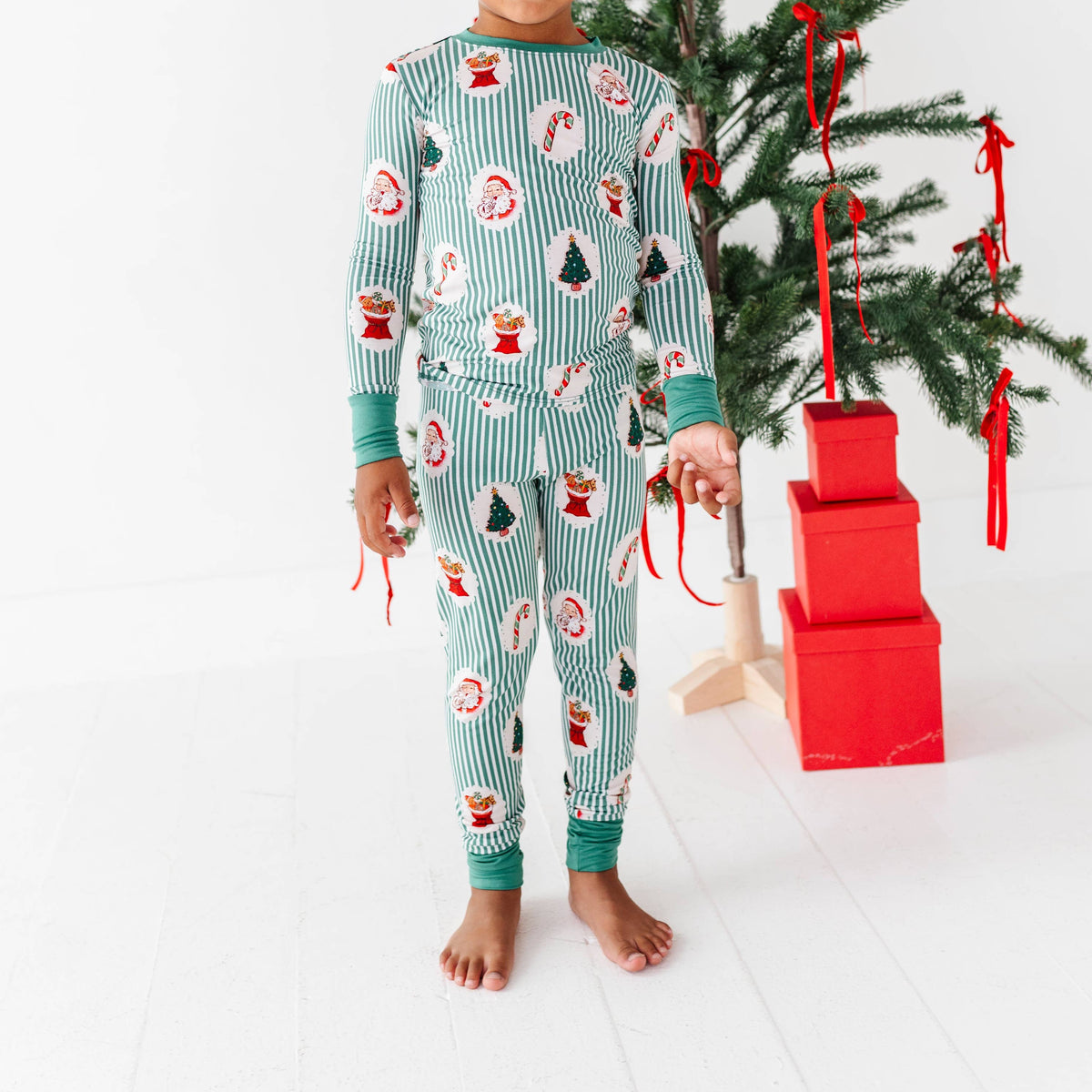 PREORDER Christmas Classic Stripe Kids Pajamas