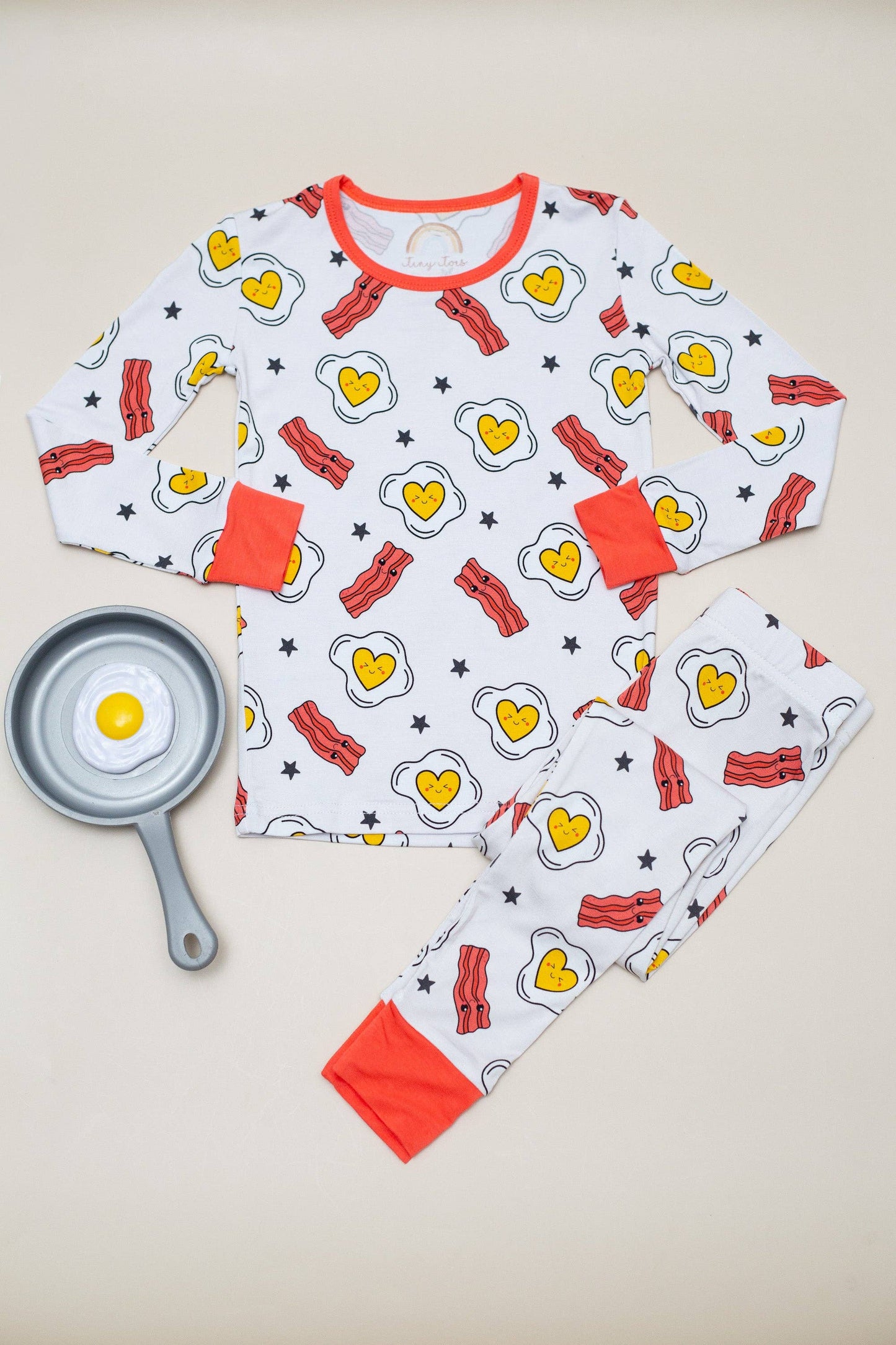 Eggs & Bacon Bamboo Toddler 2 Piece Set