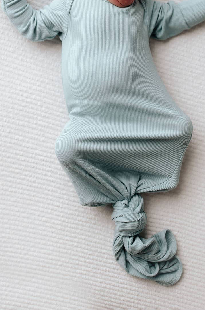 Blue Bird Knotted Gown