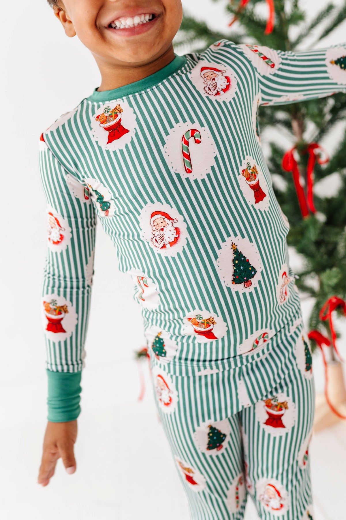 PREORDER Christmas Classic Stripe Kids Pajamas