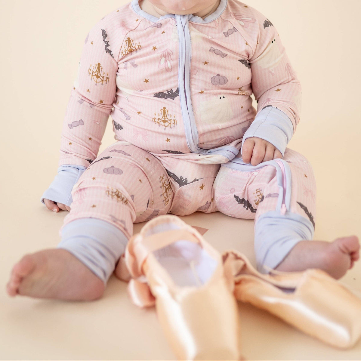 Boo-tiful Ballet (Convertible Zip Footies)