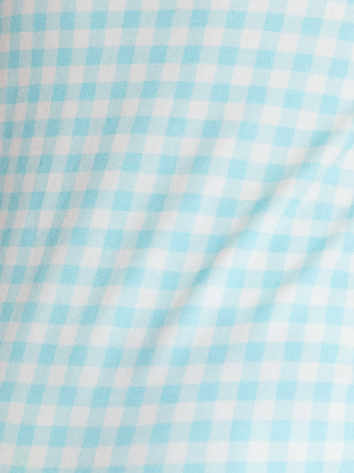 SoftSnooze™ Baby Cotton Modal Blue Breeze Gingham Footed One Piece Pajama