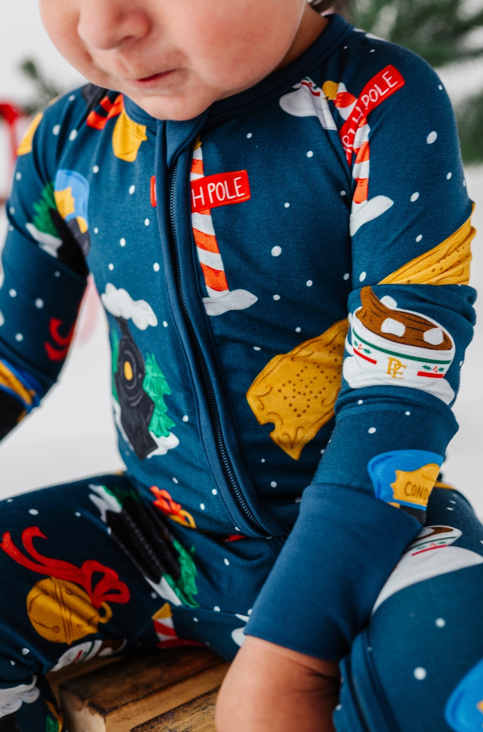 PREORDER Christmas Express Convertible Footies