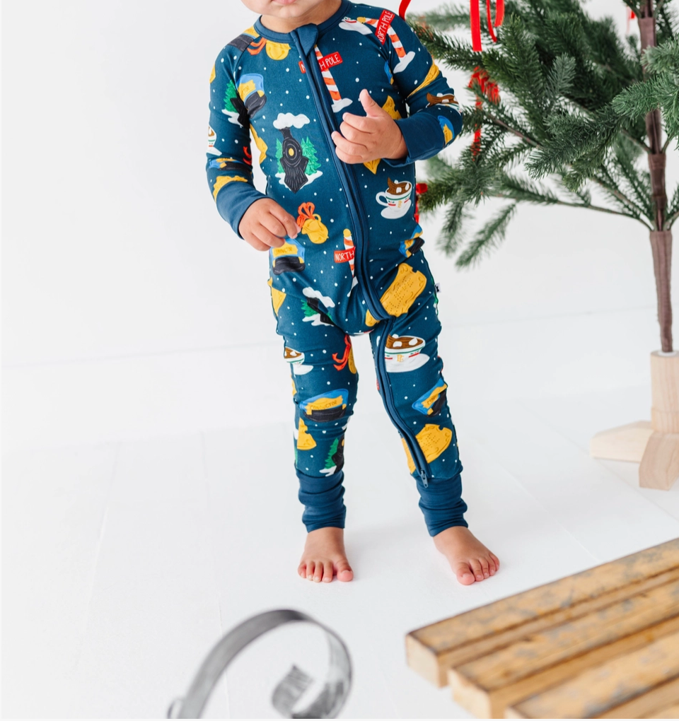 PREORDER Christmas Express Convertible Footies
