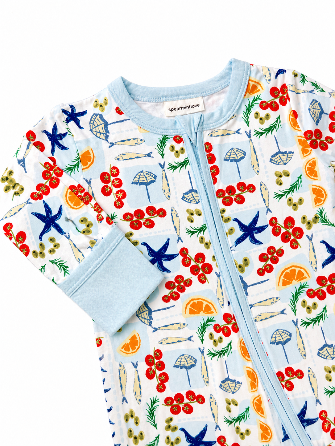 2-Way Zip Romper, Palermo Picnic