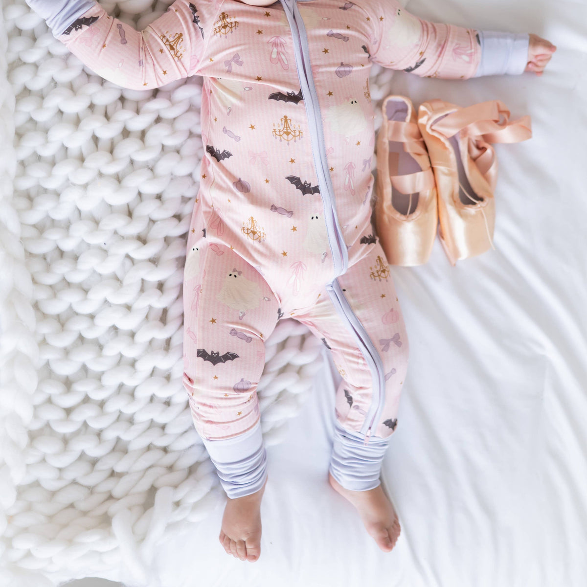 Boo-tiful Ballet (Convertible Zip Footies)