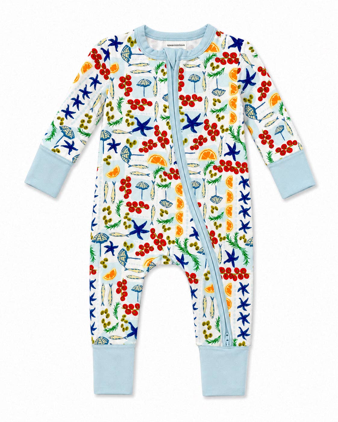 2-Way Zip Romper, Palermo Picnic
