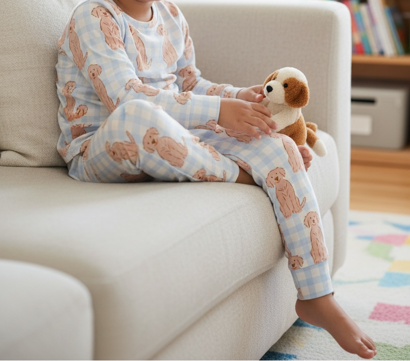 Golden Retriever Bamboo Toddler 2 Piece Set