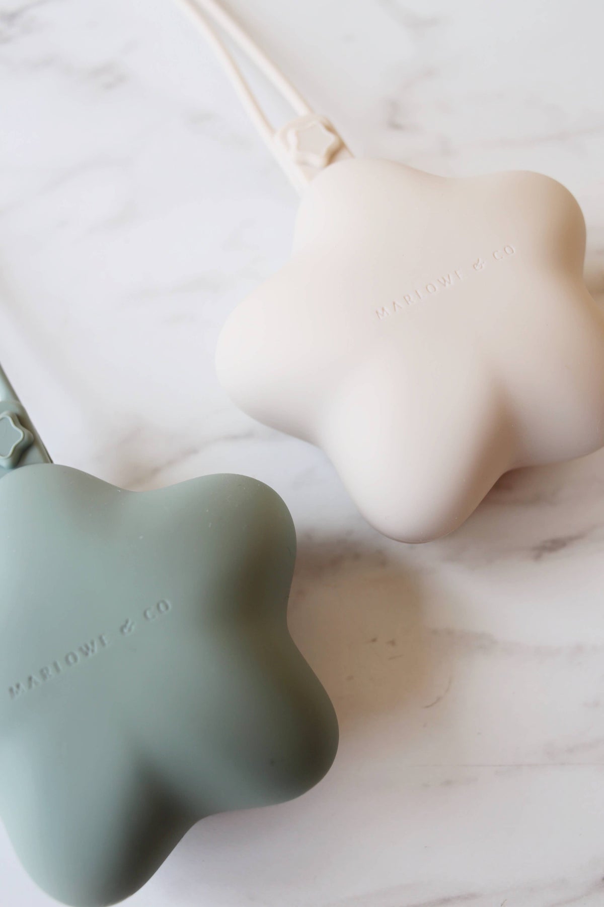 Sage/Shifting Sand Silicone Pacifier Case (2 Pack)