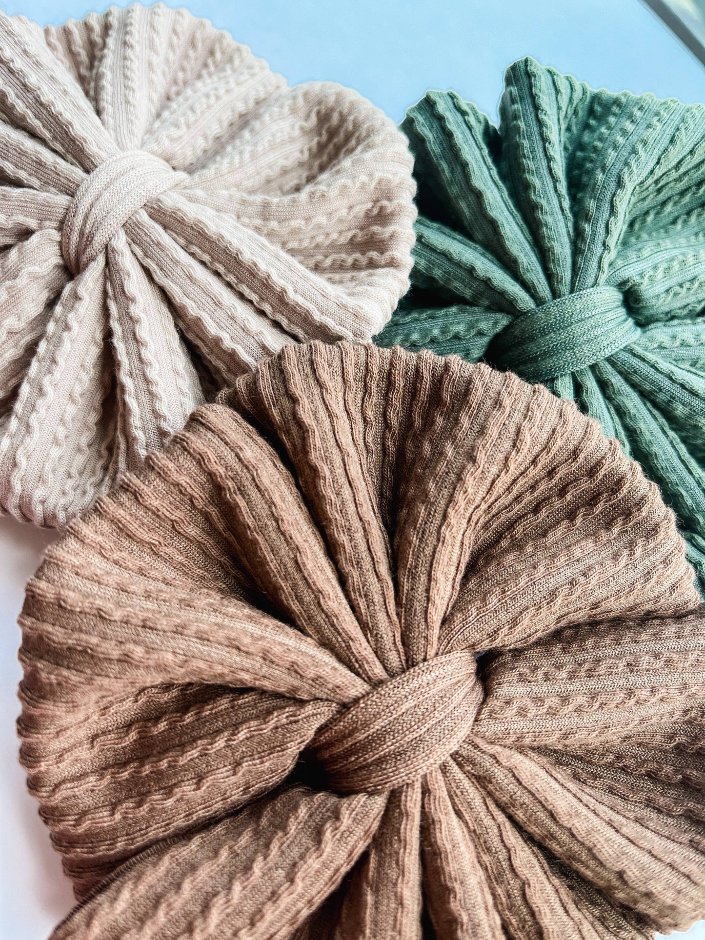 Baby Bow Headband - Neutral Messy