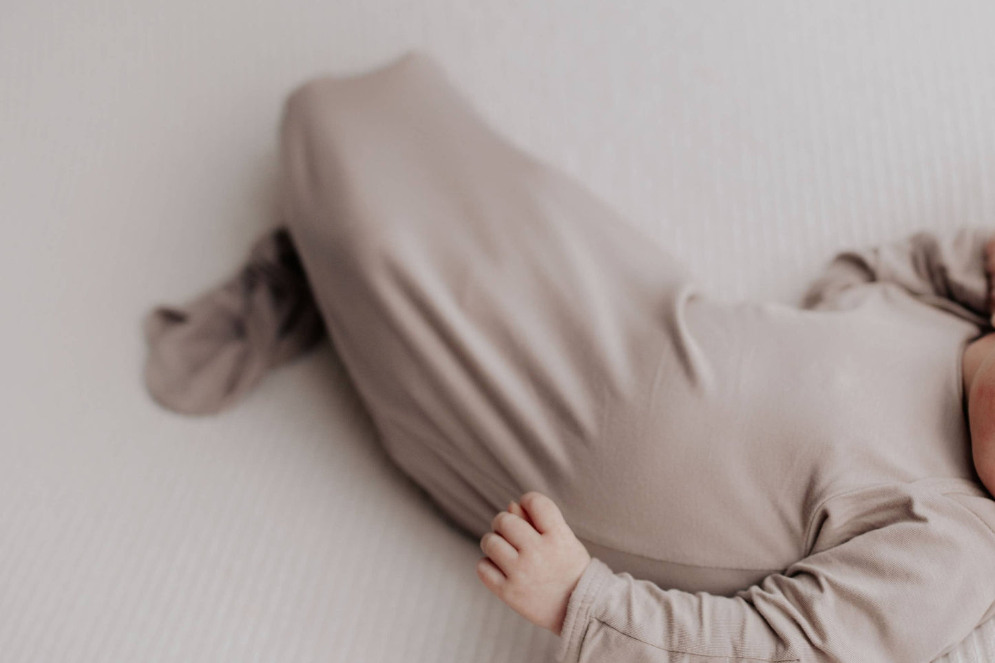 Harbor Mist Taupe Knotted Gown